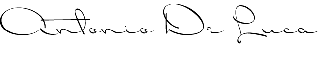 Firma di Antonio De Luca
